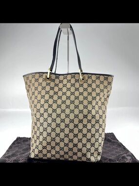 Gucci Beige GG Canvas Tote Bag